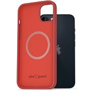 AlzaGuard Silicone Case iPhone 14 Plus Magsafe piros tok - Telefon tok
