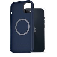 AlzaGuard Silicone Case iPhone 14 Plus Magsafe kék tok - Telefon tok