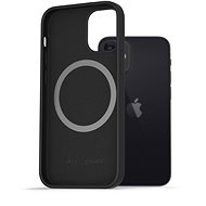 AlzaGuard Silicone Case Compatible with Magsafe for iPhone 12 Mini  Black - Phone Cover
