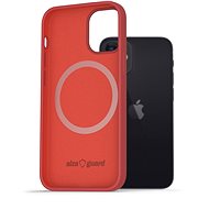AlzaGuard Magnetic Silicon Case for iPhone 12 Mini red - Phone Cover