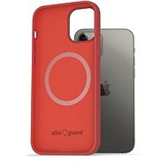 AlzaGuard Silicone Case Compatible with Magsafe for iPhone 12 / 12 Pro red - Phone Cover