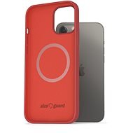 AlzaGuard Magnetic Silicone iPhone 12 Pro Max piros tok - Telefon tok