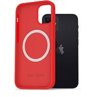 AlzaGuard Silicone Case Compatible with Magsafe iPhone 12 Mini červený - Kryt na mobil