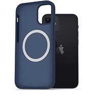 AlzaGuard Silikonhülle mompatibel mit Magsafe iPhone 12 Mini Blau - Handyhülle