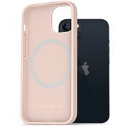 AlzaGuard Silikonhülle kompatibel mit Magsafe iPhone 13 rosa - Handyhülle