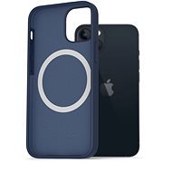 AlzaGuard Silikonhülle kompatibel mit Magsafe iPhone 13 blau - Handyhülle