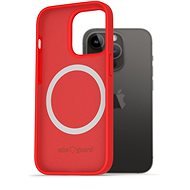 AlzaGuard Silicone Case Compatible with Magsafe na iPhone 14 Pro červený - Kryt na mobil