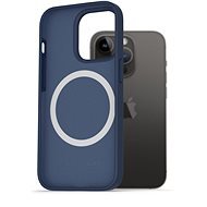 AlzaGuard Silikonhülle kompatibel mit Magsafe iPhone 14 Pro blau - Handyhülle