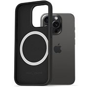 AlzaGuard Silicone Case Compatible with Magsafe iPhone 15 Pro black - Phone Cover