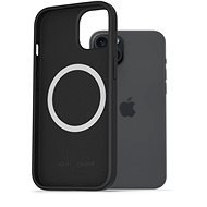 AlzaGuard Silicone Case Compatible with Magsafe iPhone 15 Plus black - Phone Cover