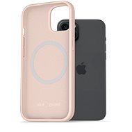 AlzaGuard Silikonhülle kompatibel mit Magsafe iPhone 15 Plus rosa - Handyhülle