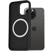 AlzaGuard Silicone Case Compatible with Magsafe iPhone 15 Pro Max black - Phone Cover