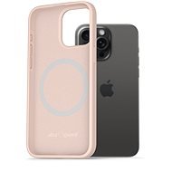 AlzaGuard Silicone Case Compatible with Magsafe iPhone 15 Pro Max ružový - Kryt na mobil
