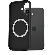 AlzaGuard Silicone Case Compatible with Magsafe for iPhone 16 black - Phone Cover