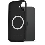 AlzaGuard Silicone Case Compatible with Magsafe for iPhone 16 Plus black - Phone Cover