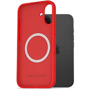 AlzaGuard Silicone Case Compatible with Magsafe for iPhone 16 Plus red - Phone Cover