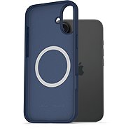AlzaGuard Silicone Case Compatible with Magsafe for iPhone 16 Plus blue - Phone Cover