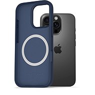 AlzaGuard Silicone Case Compatible with Magsafe for iPhone 16 Pro blue - Phone Cover