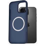 AlzaGuard Silicone Case Compatible with Magsafe for iPhone 16 Pro Max blue - Phone Cover