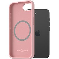 AlzaGuard Silicone Case Compatible with Magsafe for iPhone 16e / 17e pink - Phone Cover