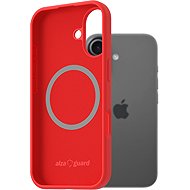 AlzaGuard Silicone Case Compatible with Magsafe for iPhone 17 red - Phone Cover