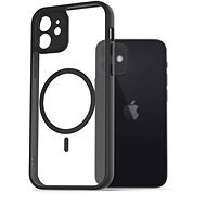 AlzaGuard Clear TPU Case Kompatibel mit Magsafe für iPhone 12 schwarz - Handyhülle