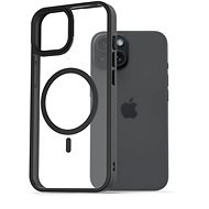 AlzaGuard Clear TPU Case Kompatibel mit Magsafe für iPhone 15 schwarz - Handyhülle