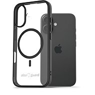 AlzaGuard Clear TPU Case Compatible with Magsafe for iPhone 16 black - Phone Cover