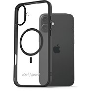 AlzaGuard Clear TPU Case Compatible with Magsafe for iPhone 16 Plus black - Phone Cover