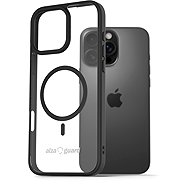 AlzaGuard Clear TPU Case Compatible with Magsafe for iPhone 16 Pro Max black - Phone Cover