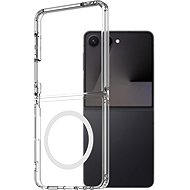 AlzaGuard Crystal Clear TPU Case Compatible with Magsafe for Samsung Galaxy Z Flip7 - Phone Cover
