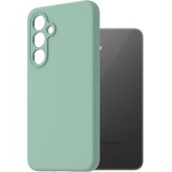 AlzaGuard Premium Silicone Case for Samsung Galaxy S24 FE light green - Phone Cover