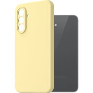AlzaGuard Premium Silicone Case for Samsung Galaxy A56 yellow - Phone Cover