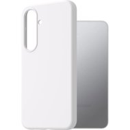 AlzaGuard Premium Silicone Case for Samsung Galaxy S25 5G white - Phone Cover