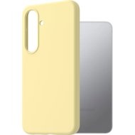AlzaGuard Premium Silicone Case for Samsung Galaxy S25 5G yellow - Phone Cover