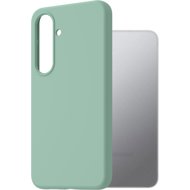 AlzaGuard Premium Silicone Case for Samsung Galaxy S25 5G light green - Phone Cover