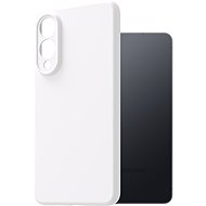 AlzaGuard Premium Silicone Case for Samsung Galaxy S25 Edge white - Phone Cover