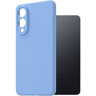 AlzaGuard Premium Silicone Case for Samsung Galaxy S25 Edge light blue - Phone Cover