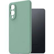 AlzaGuard Premium Silicone Case for Samsung Galaxy S25 Edge light green - Phone Cover