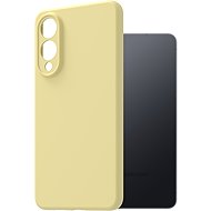 AlzaGuard Premium Silicone Case for Samsung Galaxy S25 Edge yellow - Phone Cover