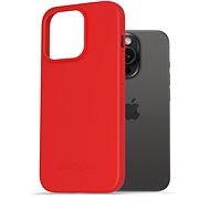 AlzaGuard Matte TPU Case na iPhone 15 Pro červený - Kryt na mobil