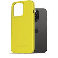 AlzaGuard Matte TPU Case na iPhone 15 Pro žltý - Kryt na mobil