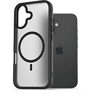 AlzaGuard Matte Case Compatible with Magsafe for iPhone 16 black - Phone Cover