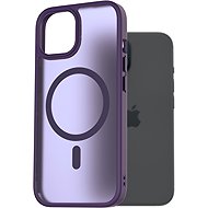 AlzaGuard Matte Case Compatible with Magsafe for iPhone 15 dark purple - Phone Cover