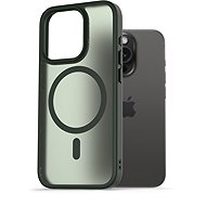 AlzaGuard Matte Case Compatible with Magsafe for iPhone 15 Pro dark green - Phone Cover