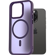 AlzaGuard Matte Case Compatible with Magsafe for iPhone 15 Pro dark purple - Phone Cover