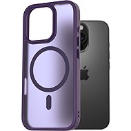 AlzaGuard Matte Case Compatible with Magsafe for iPhone 16 Pro dark purple - Phone Cover