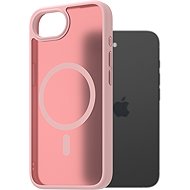 AlzaGuard Matte Case Compatible with Magsafe for iPhone 16e / 17e pink - Phone Cover