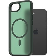 AlzaGuard Matte Case Compatible with Magsafe for iPhone 16e / 17e dark green - Phone Cover