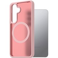 AlzaGuard Matte Case Compatible with Magsafe for Samsung Galaxy S25 pink - Phone Cover